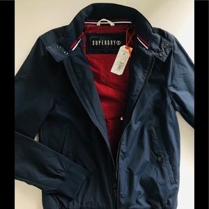 Superdry navy Harrington jacket NEW